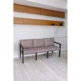 neokas Bahce Mobilyası, Modern Balkon Mobilyası, Kafe Oturma Takımı, Teras Koltugu, 1 üçlü Koltuk