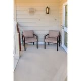 Neokas Bahce Mobilyası, Modern Balkon Mobilyası, Kafe Oturma Takımı, Teras Koltugu, 2 Tekli Koltuk - 55 - Antrasit - Gri