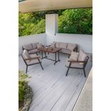 Neokas Balkon Mobilyası, 1+1+2 Set, Bahçe Takımı, Kafe Koltuğu, Bekleme Alanı Koltuğu - 60 X 60 - Antrasit