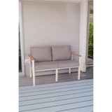 neokas Balkon Mobilyası, Bahçe Takımı, 1 ikili Koltuk, Kafe Koltuğu, Bekleme Alanı Koltuğu