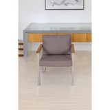 Neokas Balkon Mobilyası, Bahçe Takımı, 1 Koltuk, Kafe Koltuğu, Bekleme Alanı Koltuğu - 55 X 60 - Beyaz