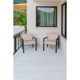 Neokas Balkon Mobilyası, Metal Oturma Grubu, Balkon Seti, Kafe Koltuğu, Teras Takımı, 2 Tekli Koltuk - 55 X 60 - Antrasit