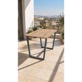 Neokas Masa, Balkon Sehpası, Bahçe Masası, Balkon Mobilyası Orta Masa - 55 X 60 - Beyaz