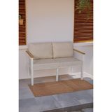 Neokas Metal Bahçe Oturma Grubu, Balkon Takımı, Kafe Koltuğu, Bekleme Alanı Koltuğu, 1 Adet Ikili Koltuk - 55 X 60 - Beyaz
