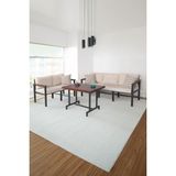 Neokas Metal Bahçe Takımı, Balkon Seti, Kafe Koltuğu, Bekleme Alanı Koltuğu, 2 + 3 + M - 55 X 60 - Antrasit