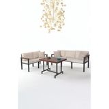 Neokas Metal Bahçe Takımı, Balkon Seti, Kafe Koltuğu, Bekleme Alanı Koltuğu, 2 + 3 + M