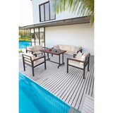 Neokas Metal Balkon Seti, Bahçe Takımı, Kafe Koltuğu, Bekleme Alanı Koltuğu, Oturma Grubu 1 + 1 + 2 + 3 + M Beyaz