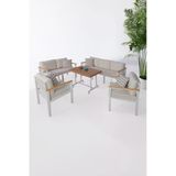 Neokas Metal Balkon Seti, Bahçe Takımı, Kafe Koltuk Oturma Grubu 1 + 1 + 2 + 3 + M
