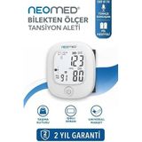 Neomed DBP-8178 Bilekten Dijital Tansiyon Aleti, Türkçe Konuşan, Işıklı Ekran, Beyaz