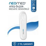 Neomed DET-3019 Akıllı Mesafe Sensörlü Hızlı Ölçüm Temassız Dijital Ateş Ölçer - Beyaz