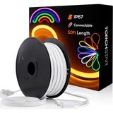 Neomi Neon LED Işık 3 Metre 220 Volt Tak Çalıştır Gün Işığı Renkli Esnek Hortum Şerit Aydınlatma