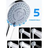 Neomix El Duş Başlığı 5 Fonksiyonlu - Krom