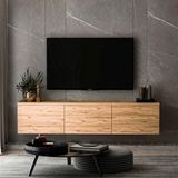 Neon Duvara Monte Tv Ünitesi Atlantik Çam