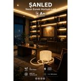 NEON Esnek Hortum Şerit Led BEYAZ,GÜN IŞIĞI,KIRMIZI, YEŞİL,MAVİ,AMBER rengi + 220V Fiş/1,2,3,4,5,10,15,20,25,50,100 Metre (GÜN IŞIĞI, 30m)
