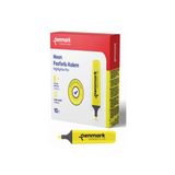Neon Fosforlu Işaretleme Kalemi Sarı Fosforlu Kalem (10 Lu Paket)
