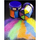 Neon Fosforlu Toz Sim 6 Renk 120 gr 1 Paket Tuzluklu Karışık 6 Lı Renkli Canlı Neon Toz Sim Bü - Çok Renkli