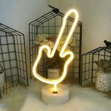 Neon Gitar Masa Lambası – Pilli Ve Usb’li Dekoratif Aydınlatma