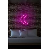 neon graph Neongraph Neon Led Duvar Yazısı Dekoratif Işıklı Gece Lambası Duvar Süsü Crescent