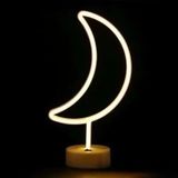 Neon Işıklı Ay Masa Gece Lambası Pil+usb FRTKGT55MT5-SP-SST-1107
