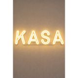 Neon KASA LED Tabela 40x12 cm – 3D Baskı PETG – 12V Tak Çalıştır – Işıklı Kasa Yazısı
