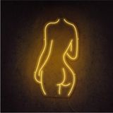 Neon LED Aydınlatma Woman Gece Lambası Parti Süsü Işıklı Duvar Dekor - 70cm - 001-Renkli