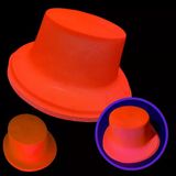 Neon Partisi Turuncu Renk Plastik Fötr Şapka P82545s1714