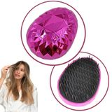 Neon Pembe Düzleştirici Tarak Geniş Aralıklı Her Saç Tipine Uygun Fırçalı Saç Düzleştirici Go53/02203