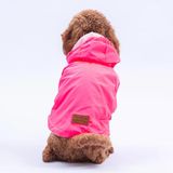 Neon Pembe Mont Köpek Mont Köpek Kıyafeti Köpek Yağmurluğu Küçük Ve Büyük Irklar İçin pembe