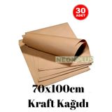 NEON PLUS 30 Adet Kraft Kağıdı 70x100cm , Çeyiz Kaplama,Hediye Pakedi Kağıdı