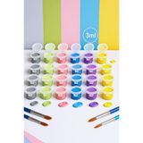 NEON PLUS Akrilik Chalky Boya 3 ml 6 Renk 5 Paket Mini Taş Ahşap Seramik Tuval Alçı Tuval Etkinlik Boyama