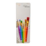 NEON PLUS Sulu Boya Yağlı Boya Akrilik Boya Guaj Boya 6 Lı Set Resim Fırçası Fırça Seti