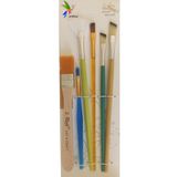 NEON PLUS Zemin Fırçası Yelpaze Fırçası 6 Lı Sanatsal Set Yumuşak Akrilik Yağlı Sulu Guaj Boya Güncel Ürün