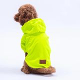 Neon Sarı Mont Köpek Mont Köpek Kıyafeti Köpek Yağmurluğu Küçük Ve Büyük Irklar İçin sari