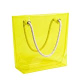 Neon Şeffaf PVC Plaj & Günlük Tote Çanta 20Litre Hacim – Halat Saplı Modern Tasarım (Neon Sarı, 20 Litre)