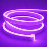 Neon Şerit Led 12v Volt Esnek Silikonlu Aydınlatma 1mt- Mor Mor