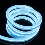 Neon Şerit Led 220 Volt Esnek Silikonlu Aydınlatma + Fiş Dahil 1 Mt-ıce Blue Ice Blue