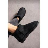 Neon Shoes Kadın Süet Içi Kürklü Yünlü Kalın Tabanlı Kışlık Bilekte Kısa Ug Bot & Bootie