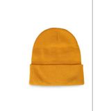 Neon Turuncu Basic Bere Unisex Turuncu Bere Hardal Sarısı-Standart