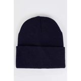 Neon Turuncu Basic Bere Unisex Turuncu Bere Lacivert-Standart