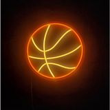 Neon Ürün Adı: Basketbol Topu Neon LED Duvar Aydınlatması - 28X28 cm