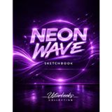 Neon Wave Sketchbook – Purple Storm: 120 Pages | Large 8.5 x 11 Blank Drawing Paper | Bold Neon Art Notebook for Teens & Creative Students