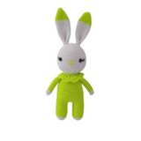 Neon Yeşili Miniş Tavşan Amigurumi Organik Oyuncak