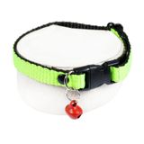 Neon Zilli Kedi Tasması Fıstık Yeşili Boyun Tasma Ayarlı