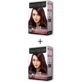 Neonova 2x2 Tüp Krem Saç Boyası Seti Şarap Kızılı No:4.65
