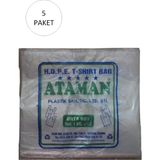 Neonova Kalın Şeffaf Atlet Poşet Orta Boy 27X47 cm 1 kg (5 Paket-Takriben 725 Adet)