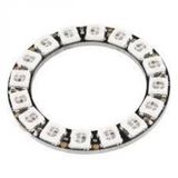 Neopixel 16 Rgb Led Halka Kartı Dahili Sürücülü - Neopixel Ring - 16 X Ws2812 5050 Rgb Led With Inte