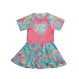 NEOPY 255228 Sıera Kısa Kol Elbise Mayo PEMBE