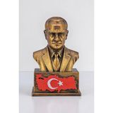 Neora Ulu Önder Mustafa Kemal Atatürk Büst Figür Bronz Renk 10 cm