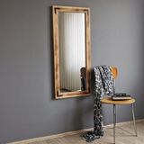 Neostill 50x110 cm Ahşap Eskitme Boy Aynası
