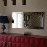 Neostill A307-Y Güneş Desenli Dekoratif Duvar Salon Konsol Ayna